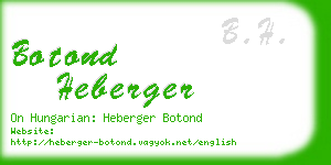 botond heberger business card